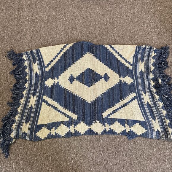 Polo Ralph Lauren Aztec Wool Linen blend Fringe Shrug Cardigan Sweater PL- NWT - Picture 9 of 9